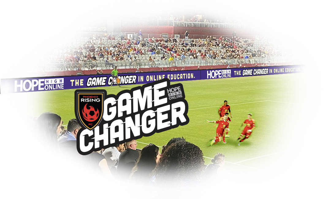 PRFC - Game Changer Landing Page with players on the field